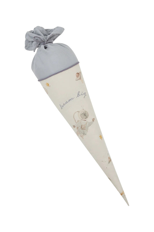 SCHULTÜTE GROSS "UNIVERSE" MIT PAPPKEGEL UND FÜLLKISSEN