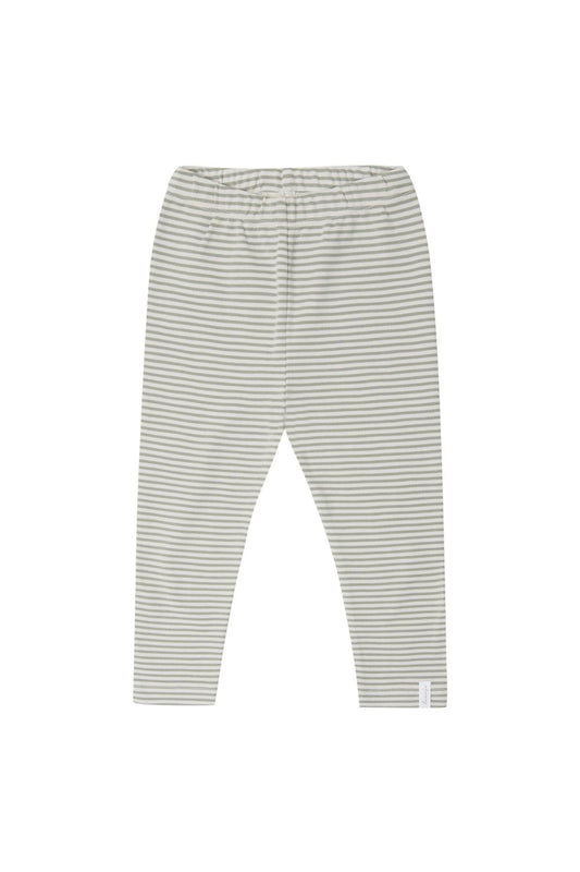 JERSEY LEGGINGS - Green Stripes