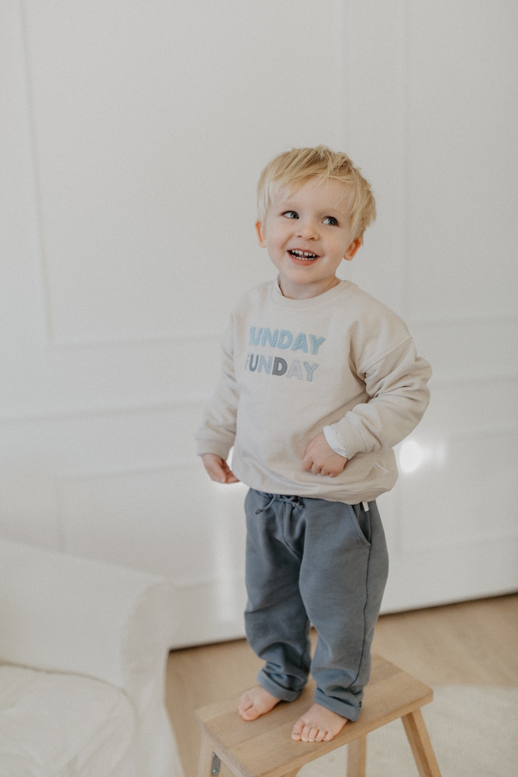 Unisex sweatpants with drawstring - blue 