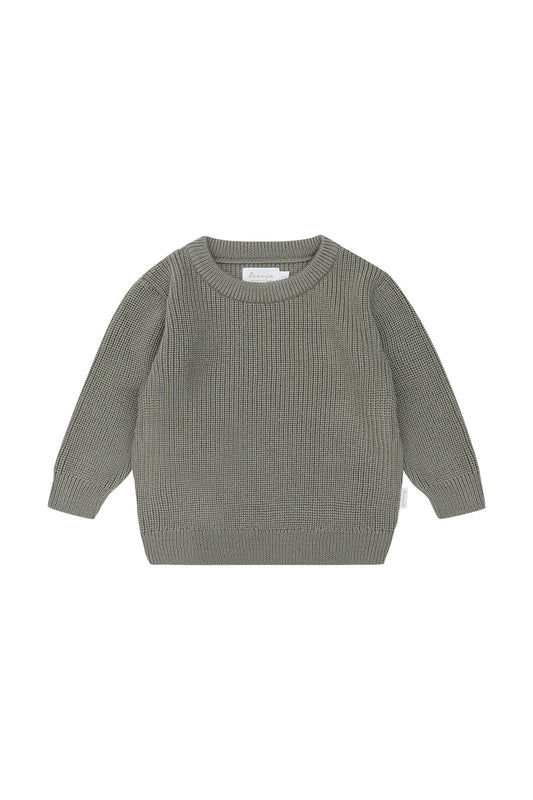 Chunky Knit Sweater - Grün