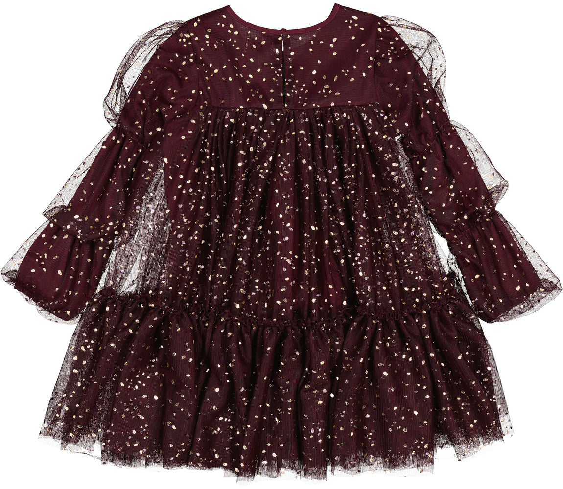 KLEID - Dionne Ballerina - Deep Mulberry