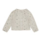 Musselinbluse mit Blumenstickerei - Cappuccino
