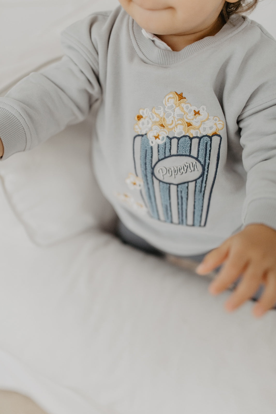 Unisex Oversized Sweatshirt - Popcorn light blue