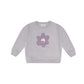 Oversized Sweatshirt - Sparkling Flower - Lavender