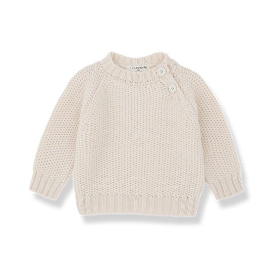 1+ IN THE FAMILY -  Strickpullover Jonas - ecru