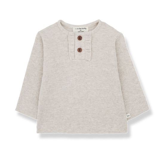 1+ IN THE FAMILY - Langarm Shirt Greta - Rice