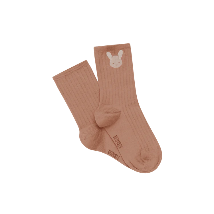 Bell Socks | Fluffy Bunny | Rose Dawn