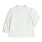 LONG SLEEVE SHIRT WITH RUFFLES - OFF WHITE