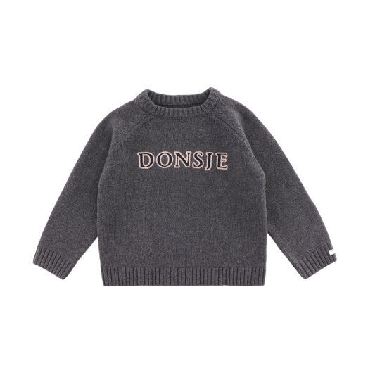 Fionn Merino Wool Sweater - Cloudy Grey Melange