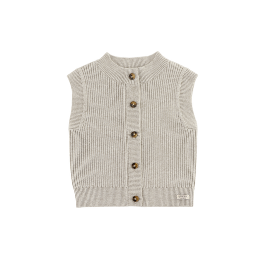 Tjitske Vest - White Sand Melange