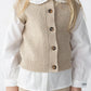 Tjitske Vest - White Sand Melange