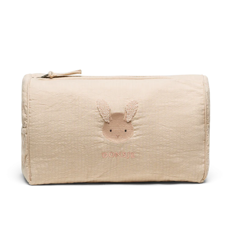 DONSJE Tebbe Washbag | Fluffy Bunny | Vintage Rose