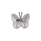 Schmetterling Haarclip aus Leder in Metallicfarben mit verspielten Details