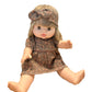 PUPPE Zoe - mit Kleid & Stirnband Braun