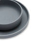 KINDER GESCHIRR SET SILIKON - STORM GREY