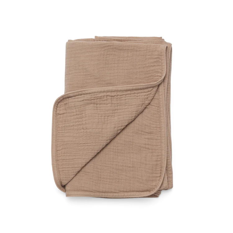 DONSJE Ploekie Muslin Blanket XL | Fluffy Bunny | Rose Mocha