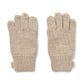 Strick Handschuhe - warm sand melange