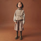 Gestrickter Halswärmer - Grey Camel Melange