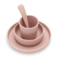 KINDER GESCHIRR SET SILIKON - PALE PINK