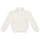 STRICKPULLOVER MIT RÜSCHENKRAGEN - OFF WHITE