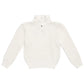 STRICKPULLOVER MIT RÜSCHENKRAGEN - OFF WHITE