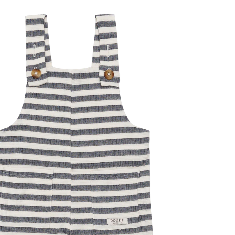 Dann Overalls | Blue Marine - White Striped