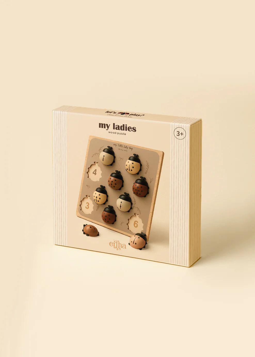Montessori Marienkäfer Puzzle aus Holz