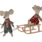 Maileg - Schlitten - Maus