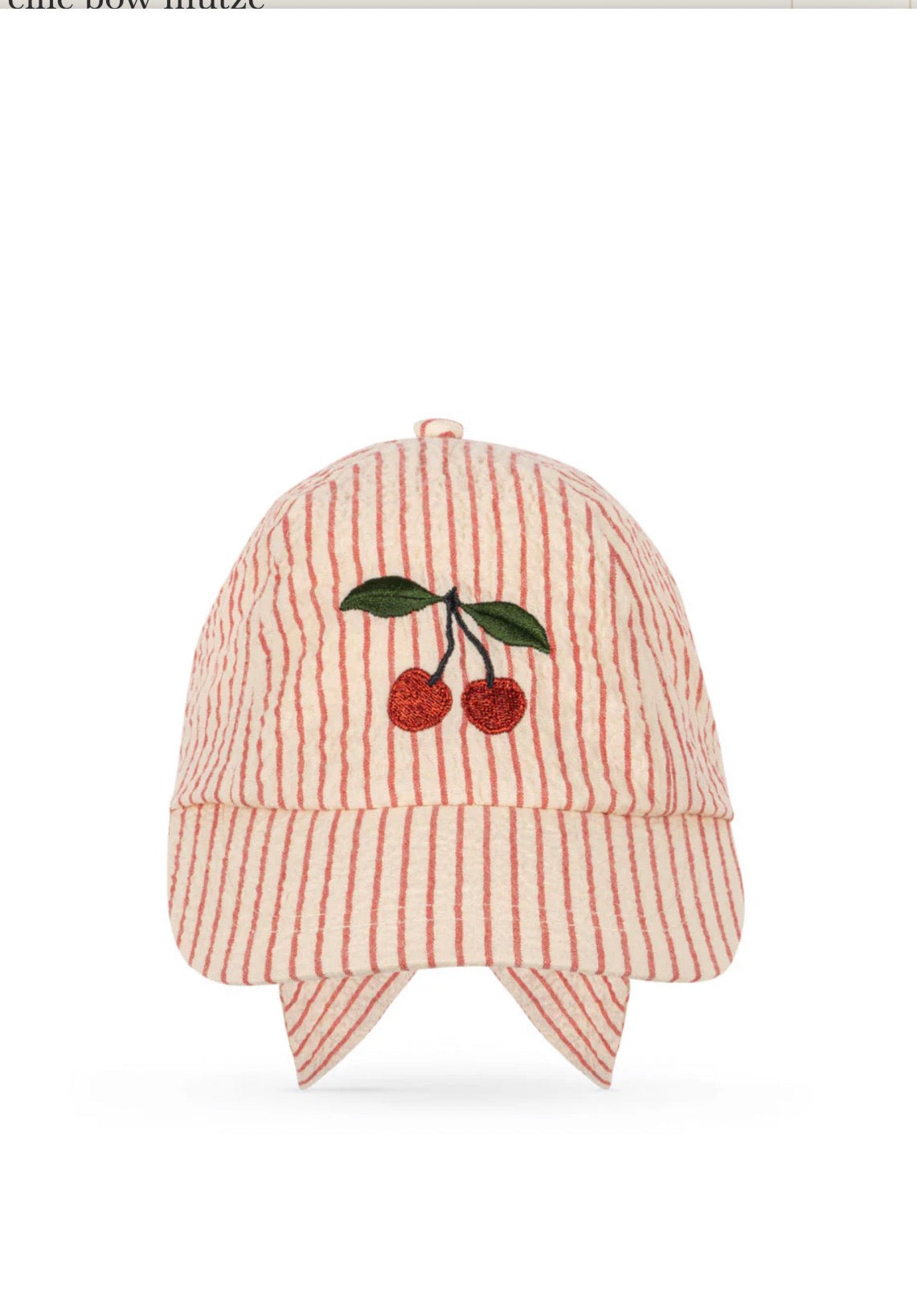 Ellie Bow Kappe - Cherry
