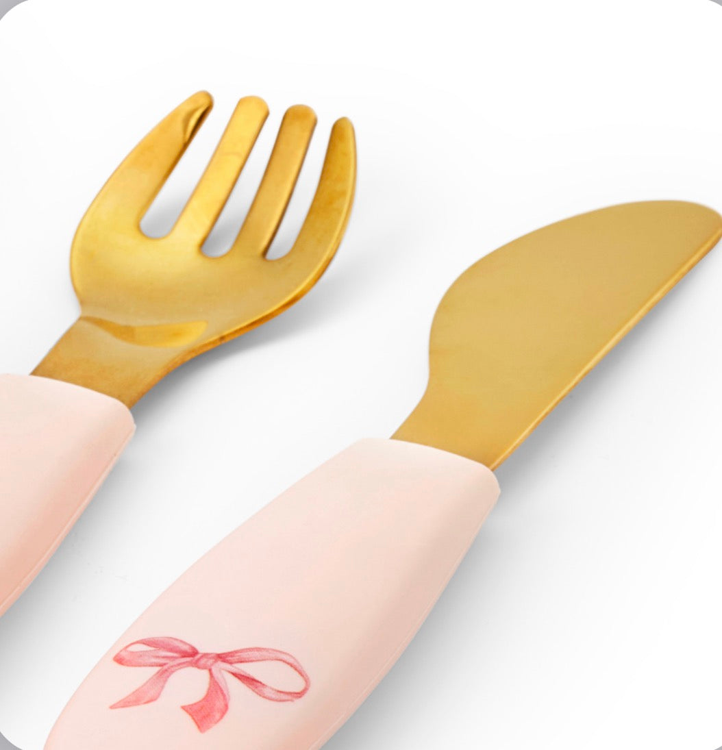 Silikonteller-Set - Rosy Bow