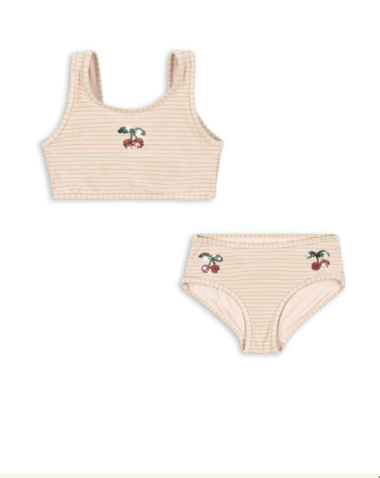 Jade Bikini - Cherry Rose Stripes