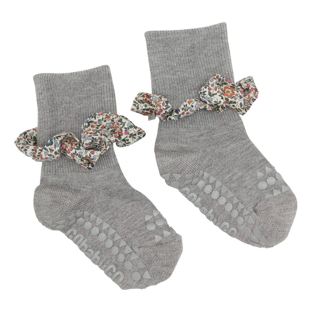 NON-SLIP BABY SOCKS - LIBERTY GREY MELANGE