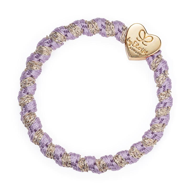 Woven Gold Heart Lavender