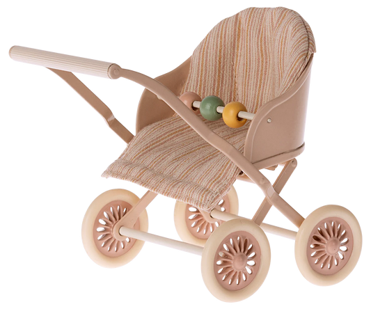 Maileg - Kinderwagen, Baby - Rose