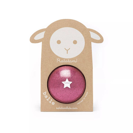 Ratatam Glitter Ball - Rosa - 10cm