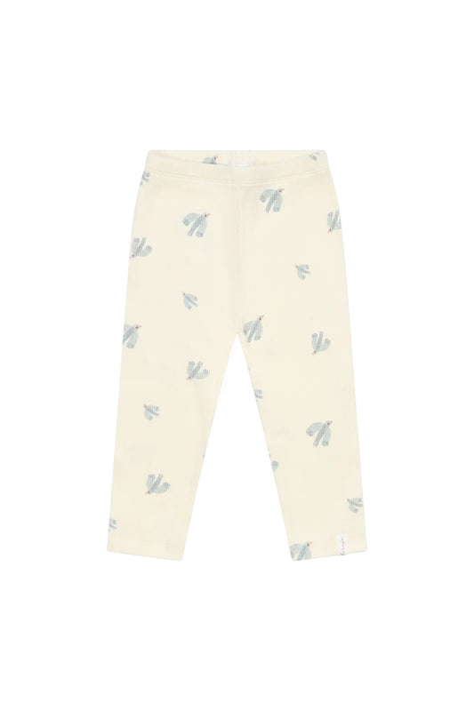LEGGINGS 'BIRDS' AUS BIO-BAUMWOLLE