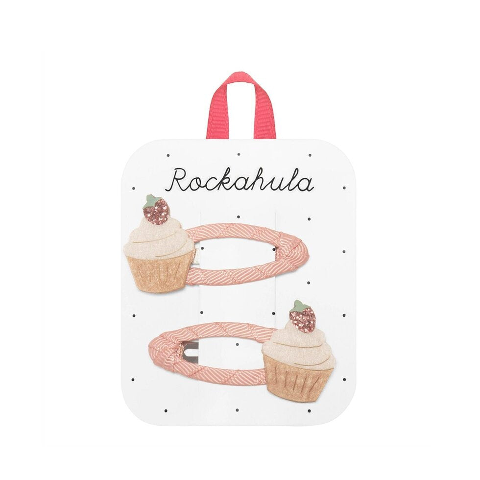 Erdbeer Cupcake - Haarspangen