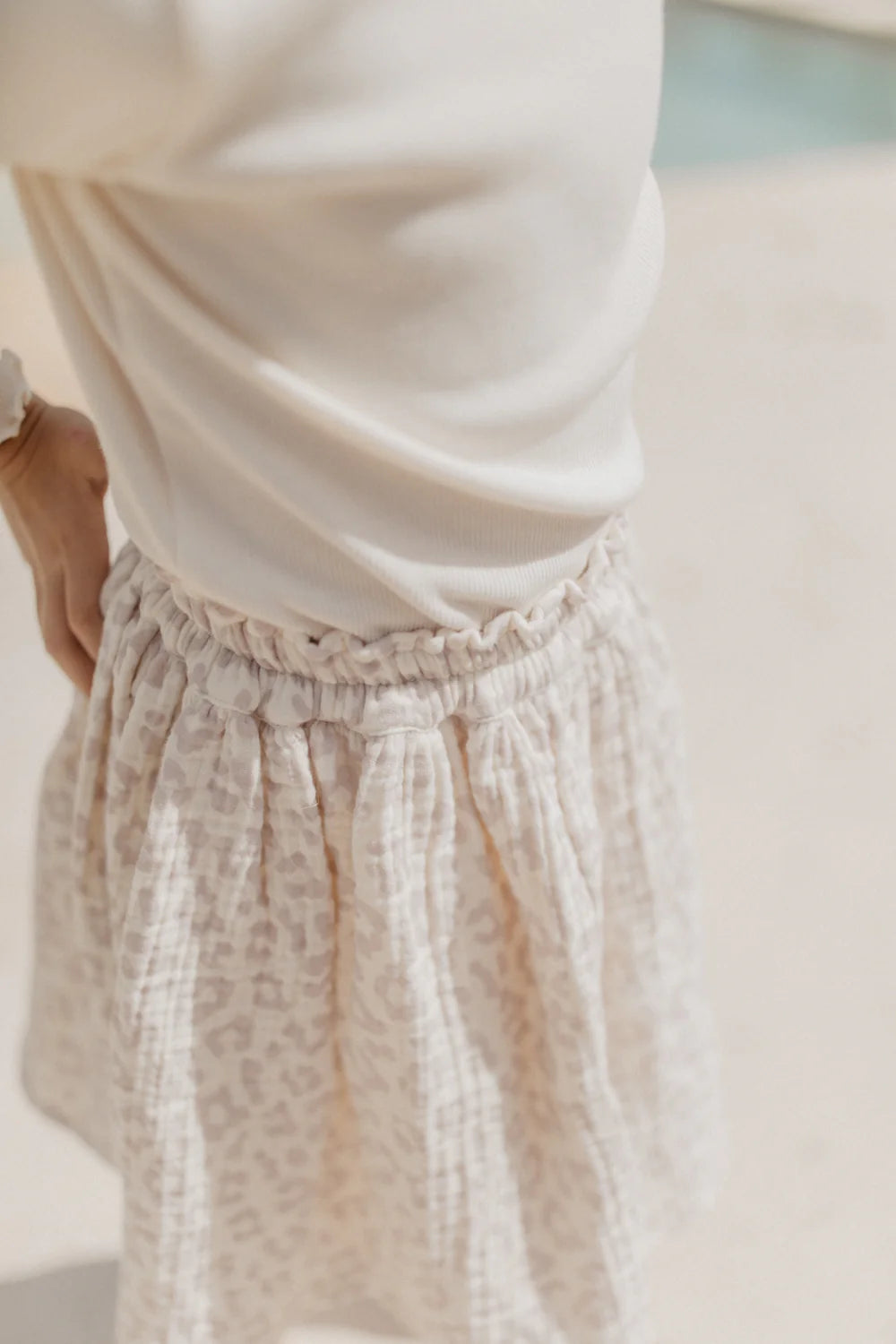 Hochwertiger Musselin Rock  - LEOPARD