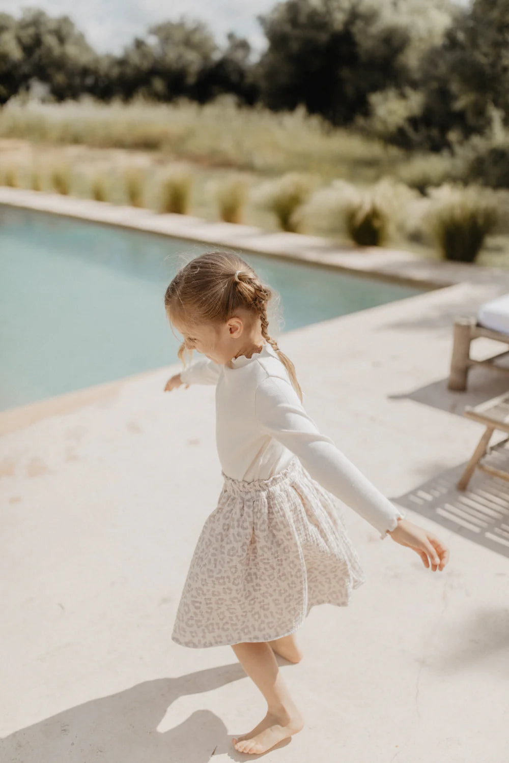 Hochwertiger Musselin Rock  - LEOPARD