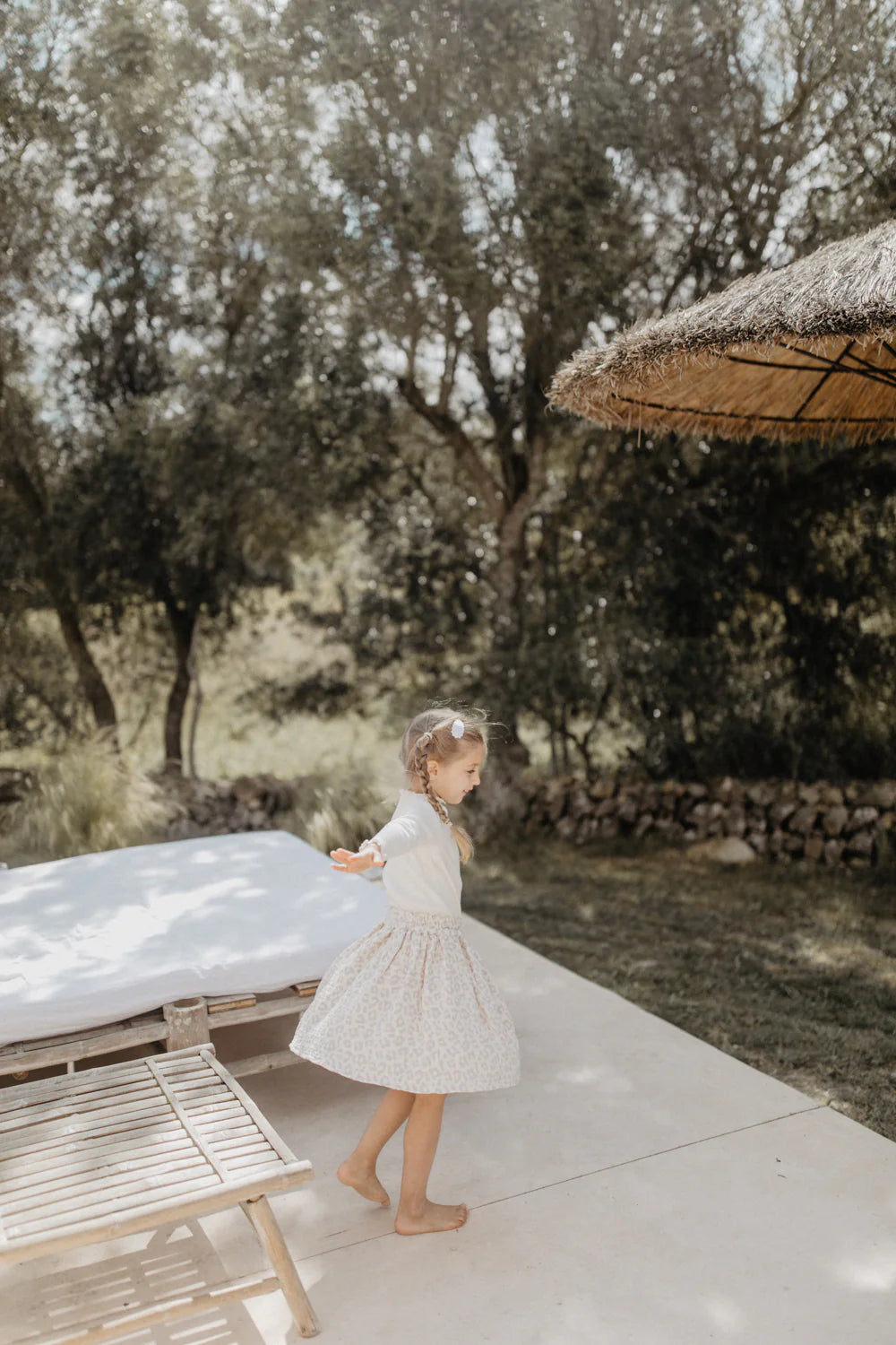 Hochwertiger Musselin Rock  - LEOPARD