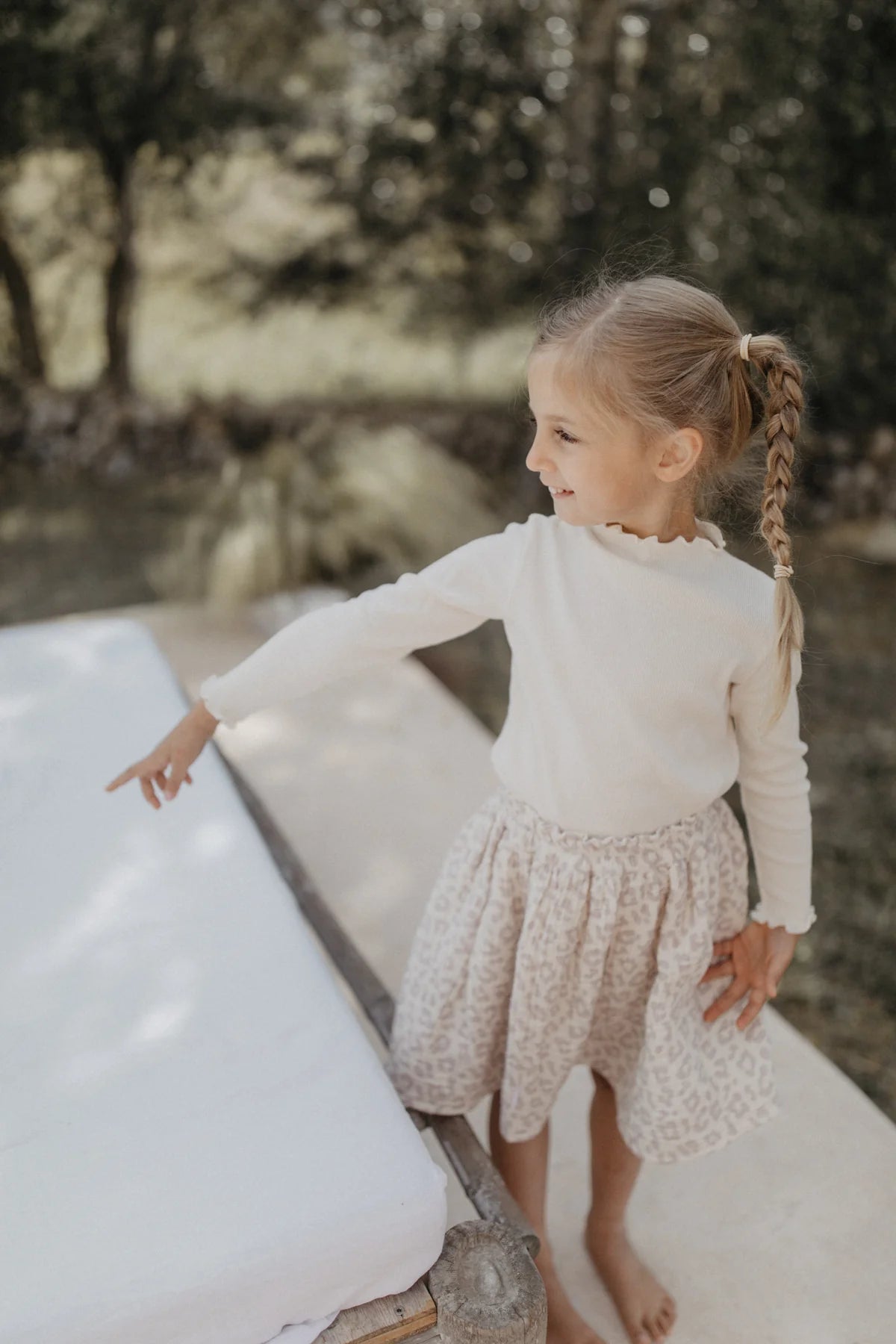 Hochwertiger Musselin Rock  - LEOPARD