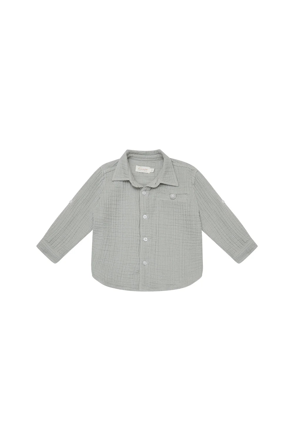 Musselin Hemd aus Bio Baumwolle - soft green