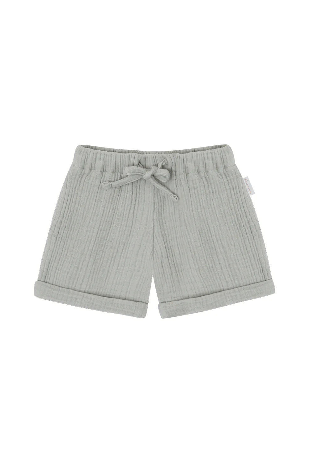 Musselin Shorts aus Bio Baumwolle - soft green
