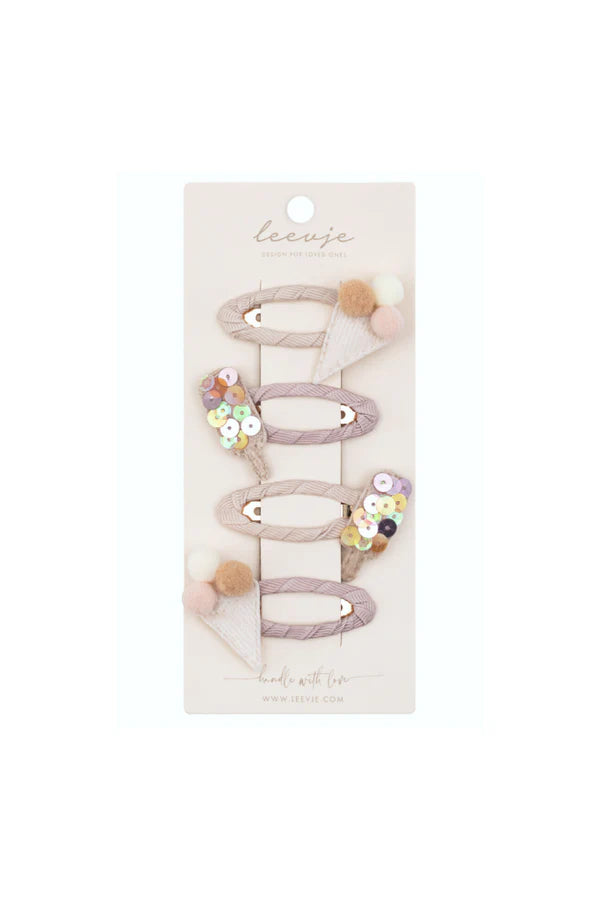 Ice Cream Hair Clips