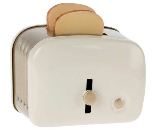 Maileg Miniatur Toaster mit Brot -Weiß