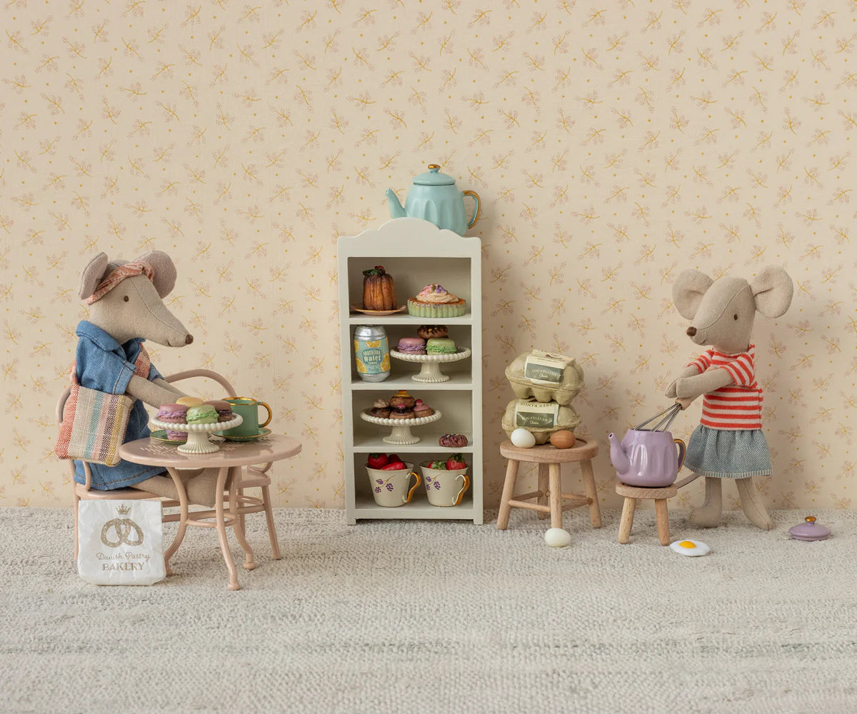Maileg -Café-Set, Maus, Groß - Blassrosa