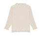 LONGSLEEVE 'LIGHT BEIGE' MIT HOHEM KRAGEN