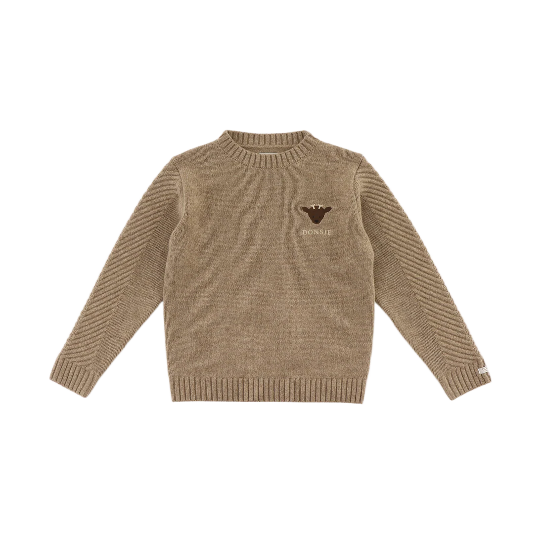 Donsje Geeratz Merino Wool Sweater | Stag | Milk Chocolate Melange