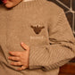Donsje Geeratz Merino Wool Sweater | Stag | Milk Chocolate Melange