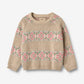 Jaquard Pullover Alberte - warm sand